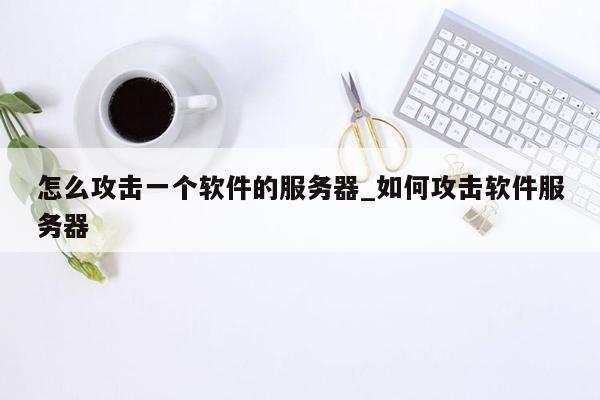 怎么攻击一个软件的服务器_如何攻击软件服务器