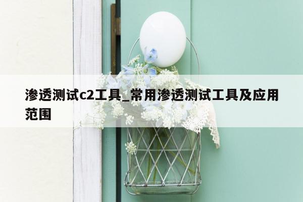 渗透测试c2工具_常用渗透测试工具及应用范围