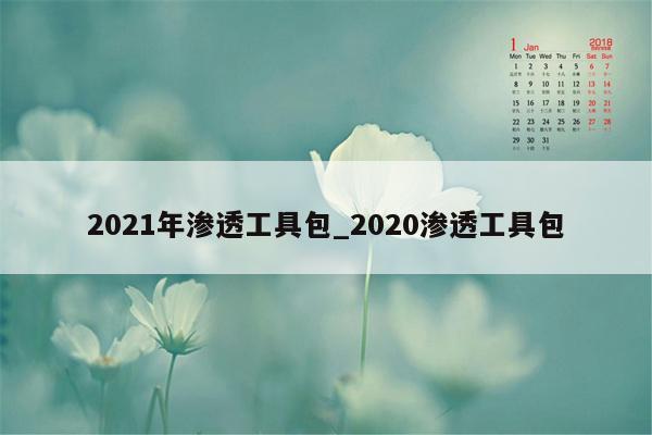 2021年渗透工具包_2020渗透工具包