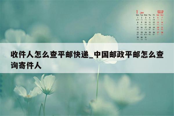 收件人怎么查平邮快递_中国邮政平邮怎么查询寄件人