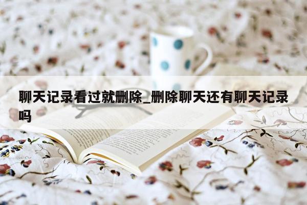 聊天记录看过就删除_删除聊天还有聊天记录吗