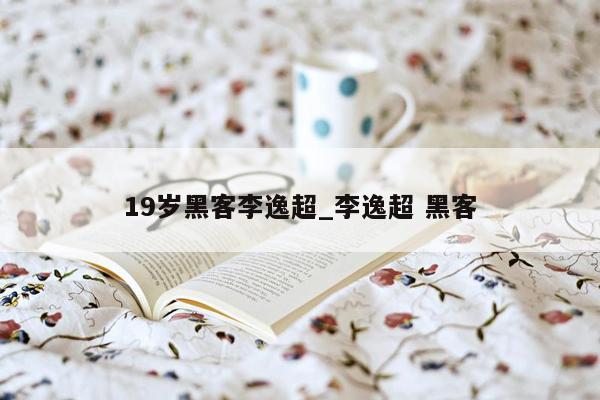 19岁黑客李逸超_李逸超 黑客