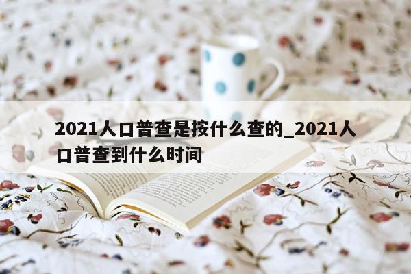 2021人口普查是按什么查的_2021人口普查到什么时间
