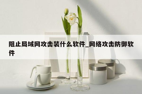 阻止局域网攻击装什么软件_网络攻击防御软件