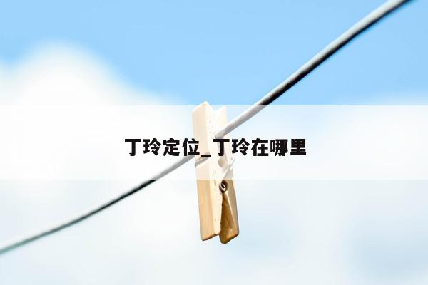 丁玲定位_丁玲在哪里