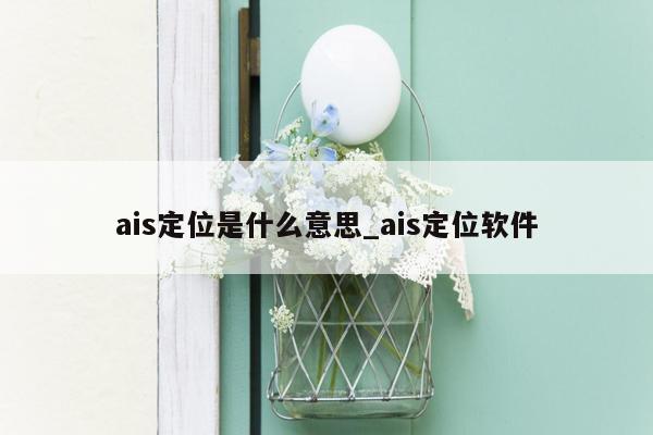 ais定位是什么意思_ais定位软件