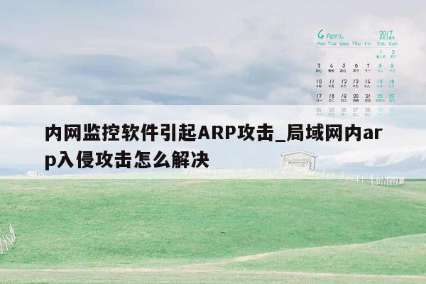 内网监控软件引起ARP攻击_局域网内arp入侵攻击怎么解决