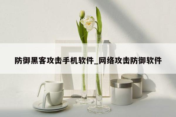 防御黑客攻击手机软件_网络攻击防御软件