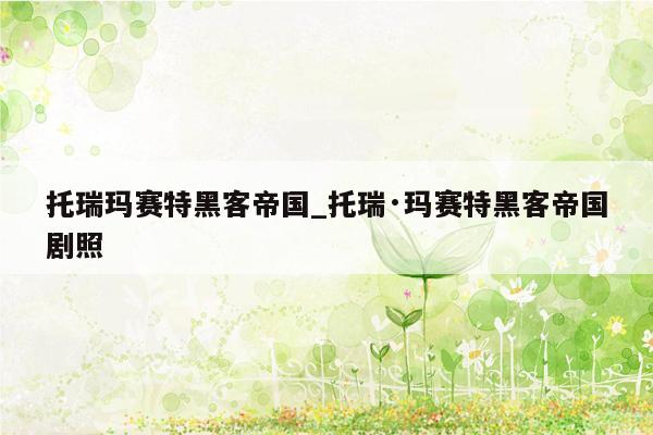 托瑞玛赛特黑客帝国_托瑞·玛赛特黑客帝国剧照