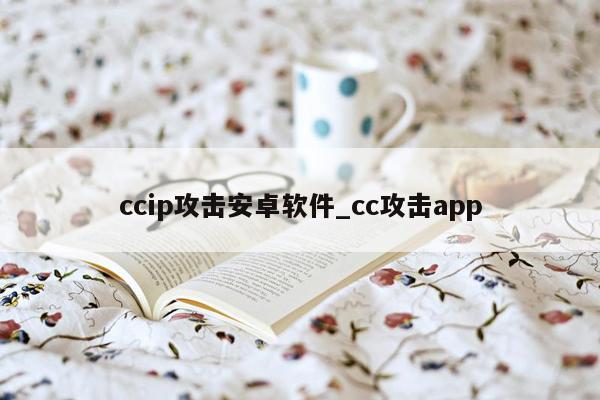 ccip攻击安卓软件_cc攻击app