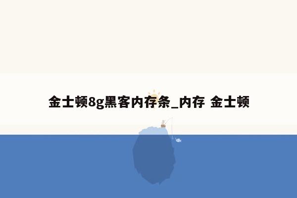 金士顿8g黑客内存条_内存 金士顿