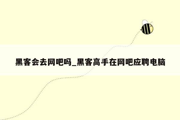 黑客会去网吧吗_黑客高手在网吧应聘电脑