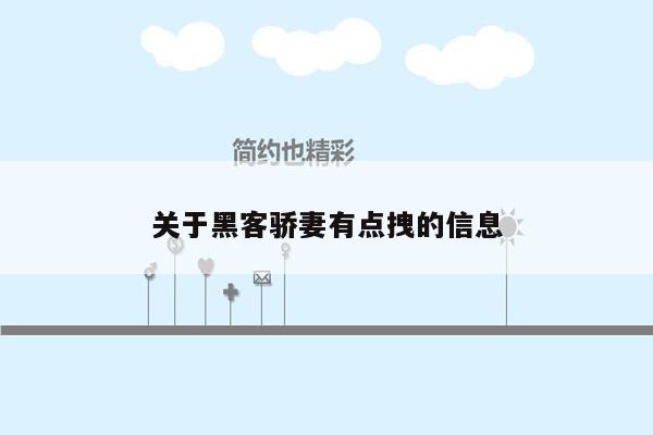 关于黑客骄妻有点拽的信息