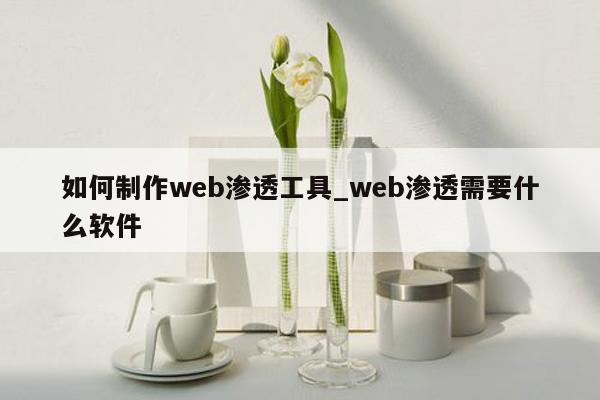 如何制作web渗透工具_web渗透需要什么软件