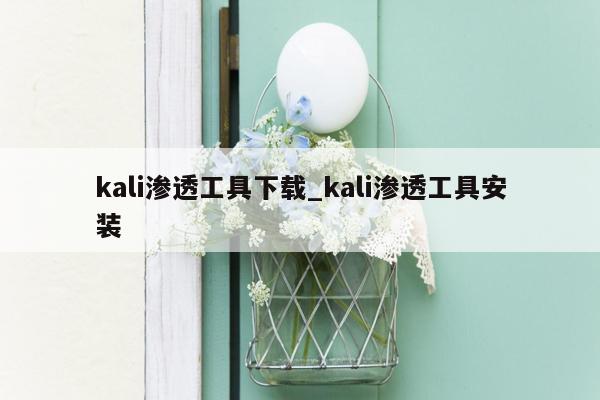 kali渗透工具下载_kali渗透工具安装