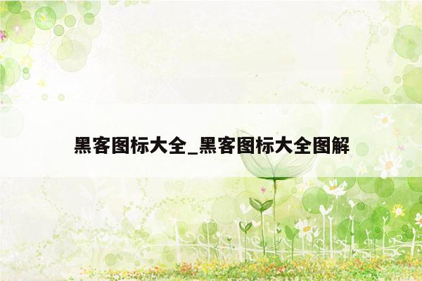 黑客图标大全_黑客图标大全图解