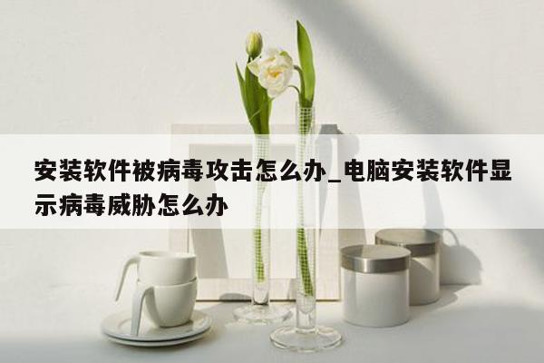 安装软件被病毒攻击怎么办_电脑安装软件显示病毒威胁怎么办