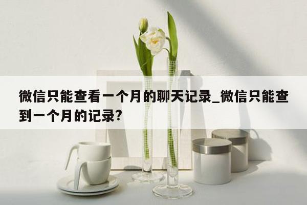 微信只能查看一个月的聊天记录_微信只能查到一个月的记录?