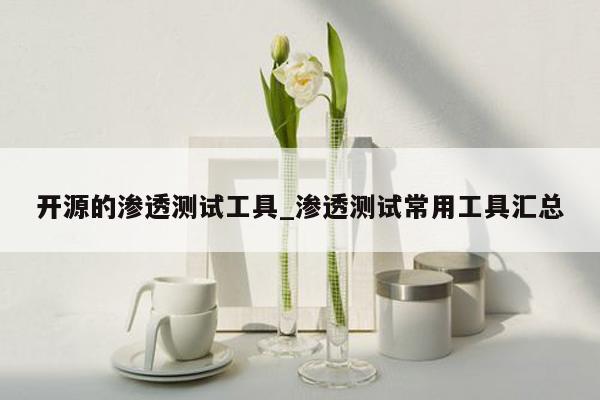 开源的渗透测试工具_渗透测试常用工具汇总