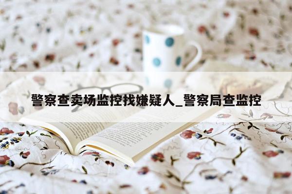 警察查卖场监控找嫌疑人_警察局查监控