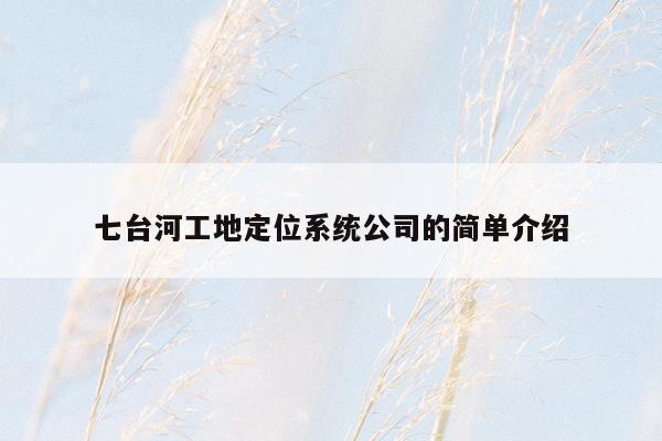 七台河工地定位系统公司的简单介绍