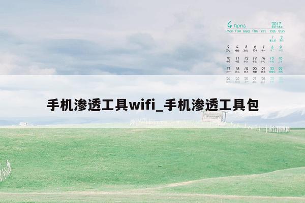 手机渗透工具wifi_手机渗透工具包