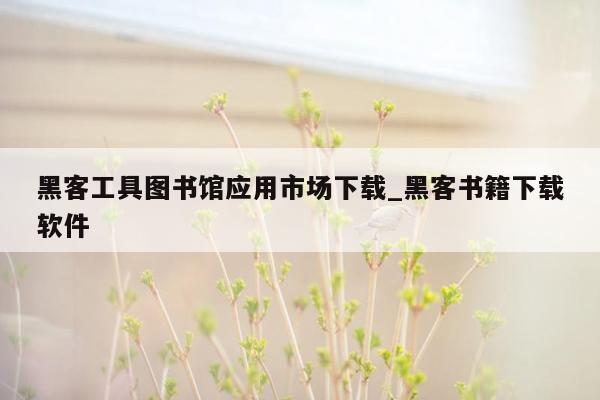 黑客工具图书馆应用市场下载_黑客书籍下载软件