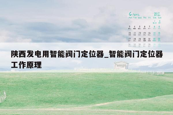 陕西发电用智能阀门定位器_智能阀门定位器工作原理