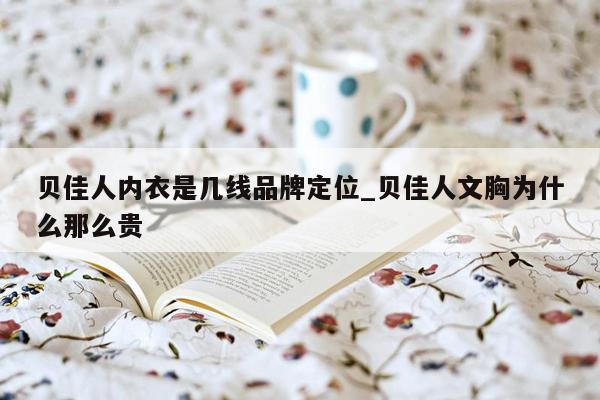 贝佳人内衣是几线品牌定位_贝佳人文胸为什么那么贵
