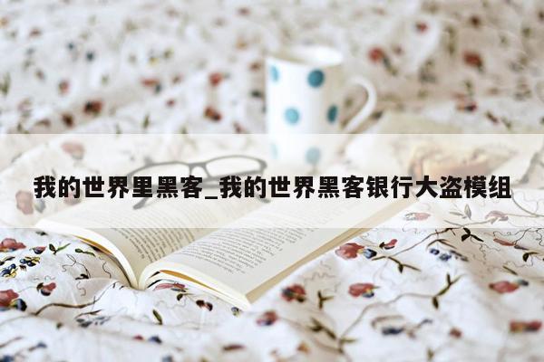 我的世界里黑客_我的世界黑客银行大盗模组