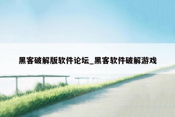 黑客破解版软件论坛_黑客软件破解游戏