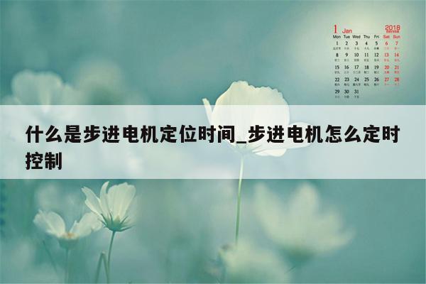 什么是步进电机定位时间_步进电机怎么定时控制