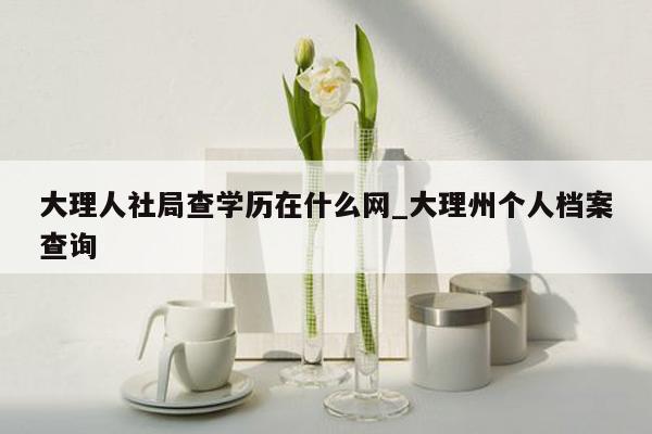 大理人社局查学历在什么网_大理州个人档案查询