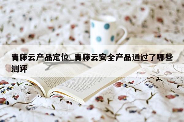 青藤云产品定位_青藤云安全产品通过了哪些测评