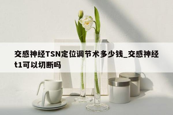 交感神经TSN定位调节术多少钱_交感神经t1可以切断吗