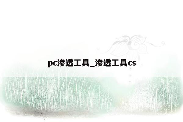 pc渗透工具_渗透工具cs